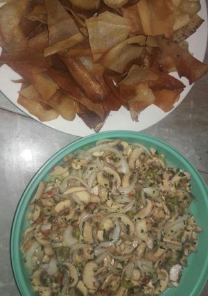 Una foto de Ceviche de Champiñones