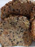 Galletitas de bananas y sésamos mixtos (integral,negro y blanco)