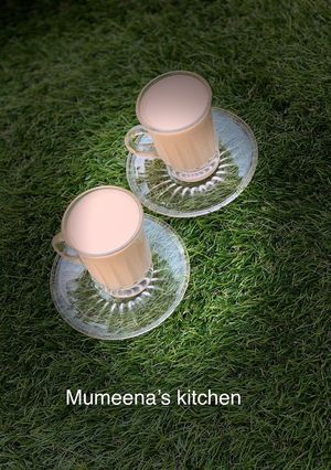 A picture of Caffe latte(hot milk coffee).