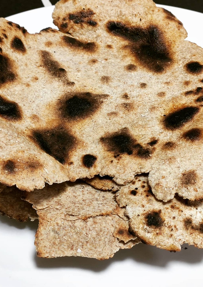Una foto de Chapatis de centeno (pan ácimo hindú)