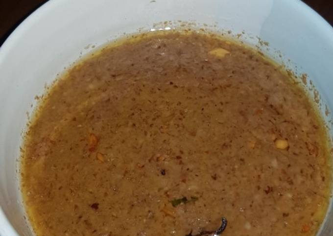 Resep Saus kacang bumbu siomay Anti Gagal