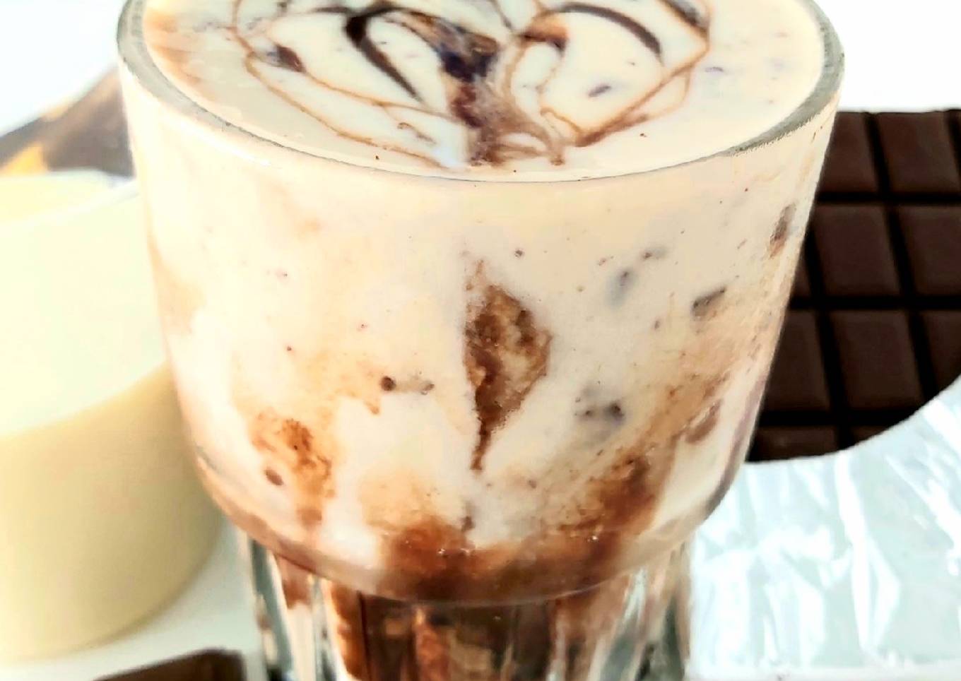 Smoothie banane-choco façon Stracciatella