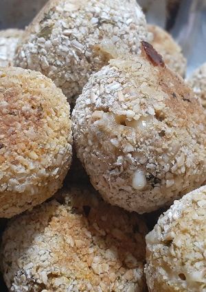 Una foto de Croquetas de berenjena y quinoa
