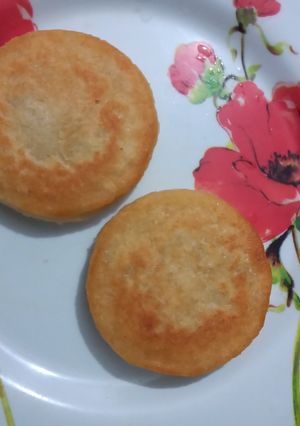 Una foto de Arepas con bocadillo