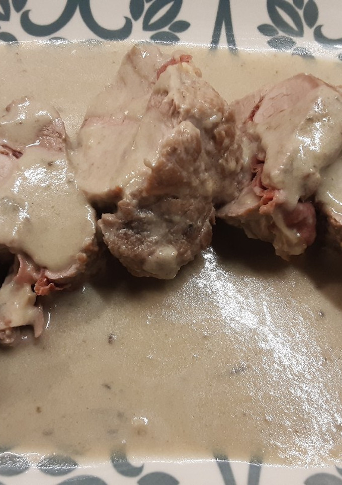Una foto de Solomillo de cerdo en salsa
