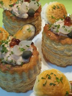 Una foto de Volovanes rellenos