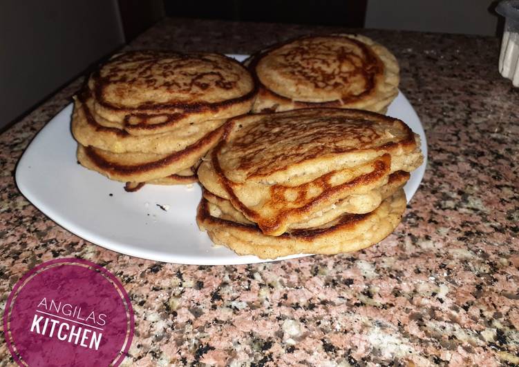 Recipe of Super Quick Homemade Banana-oat pancakes