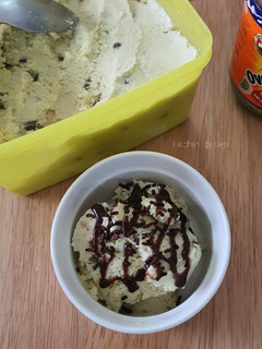 Foto resep Es krim homemade rasa alpukat chocochip