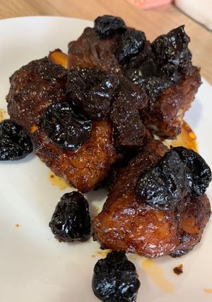 Aszalt szilvás oldalas recept fotója
