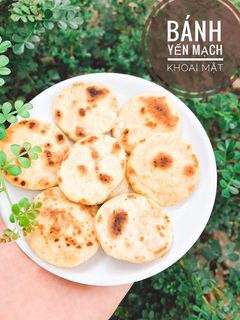 Hình của món Ăn dặm - Bánh yến mạch khoai mật.