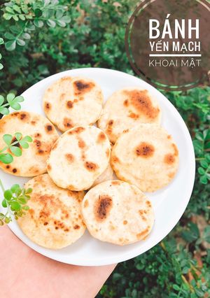 Hình của món Ăn dặm - Bánh yến mạch khoai mật.