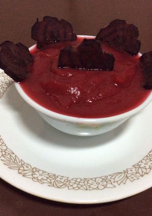 A picture of Beetroot sauce.