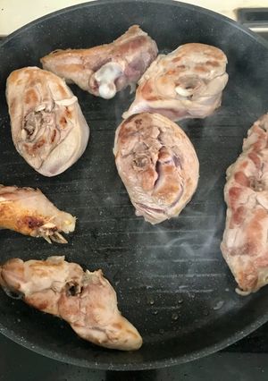 Φωτογραφία της συνταγής Παϊδάκια από μπούτι γαλοπούλας στο σχαροτήγανο