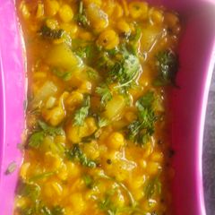 A picture of Lauki chanadaal sabji.
