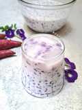 Cendol Kecebong Ubi ungu