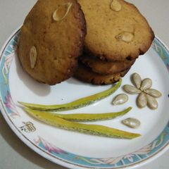 A picture of Pumpkin seeds cookies #cookiescontest.