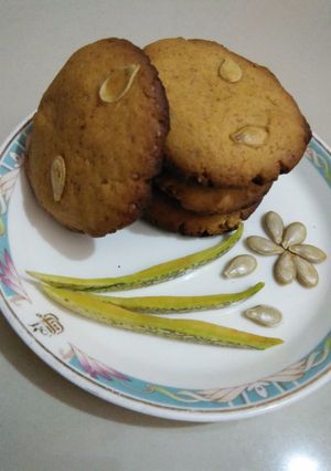 A picture of Pumpkin seeds cookies #cookiescontest.