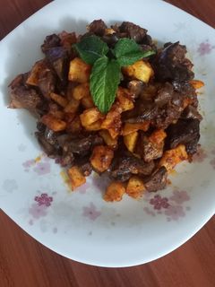 عکسی از دستور خوراک دل وجگر گوسفند