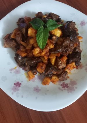 عکسی از دستور خوراک دل وجگر گوسفند