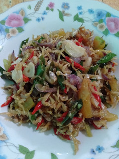 Foto resep Oseng Teri Medan Cabe Ijo