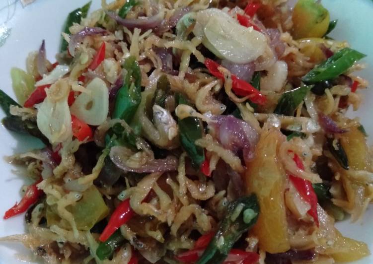 Langkah Mengolah Oseng Teri Medan Cabe Ijo Enak Resep Us