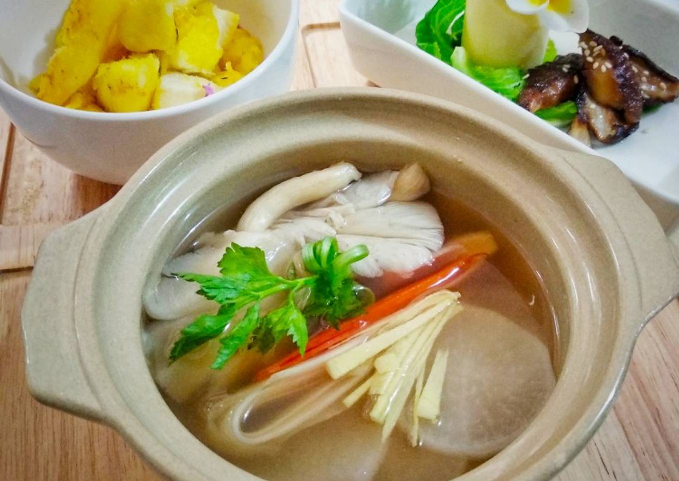 Soto Jamur Lobak untuk sensitif lambung