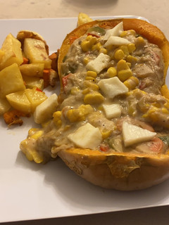 Una foto de Calabaza rellena (VEGANA)