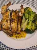 Picantones al horno a la provenzal