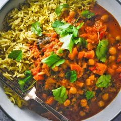 A picture of Chickpea & Vegetable Curry.