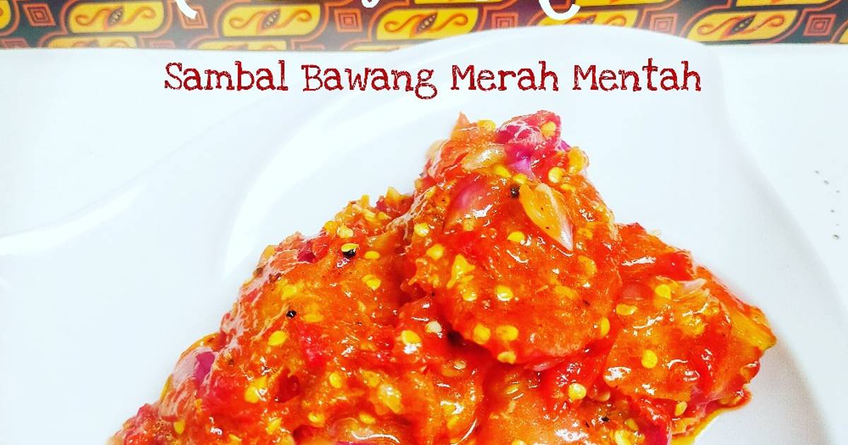 82 Resep Sambal Bawang Mentah Enak Dan Mudah Cookpad