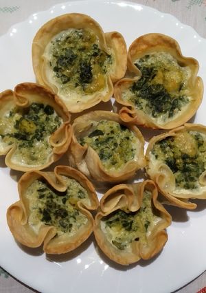 Una foto de Cazoletas de espinacas