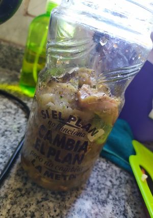 Una foto de Berenjenas al escabechazo