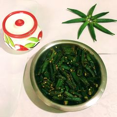 Mustard Okra / Bhindi A picture of Mustard Okra / Bhindi.