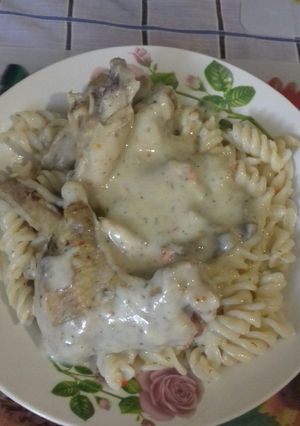 Tejfölös gombás csirkeszárny paprikás recept fotója