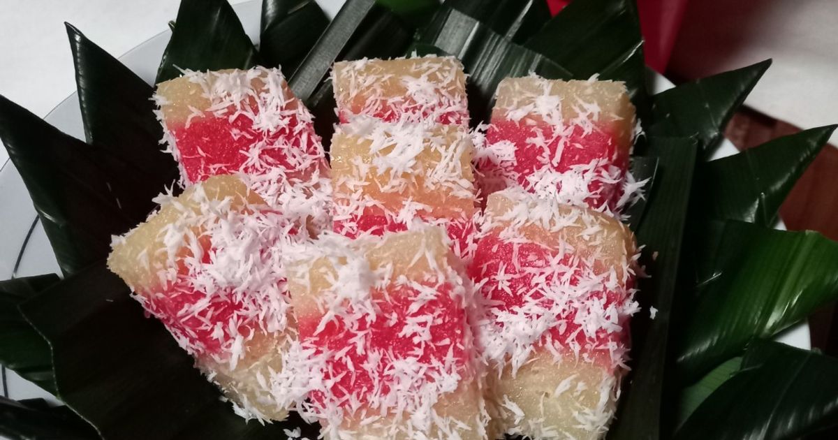 Kue Lapis Singkong Merah Putih
