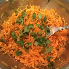 A picture of Koshimbir - Indian style carrot salad.