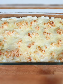 Una foto de Coliflor gratinada