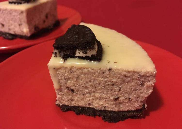 Tarta de yogur griego de stracciatella