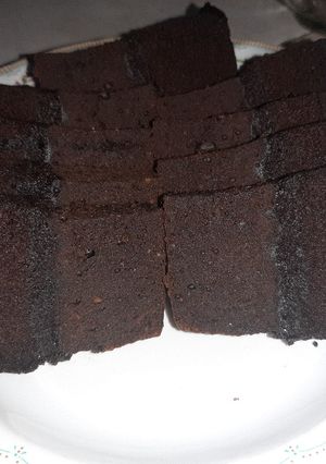 Foto resep Bwonis 2 lapis coklat & kacang coklat