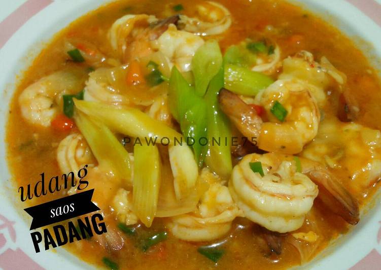 Cara termudah untuk Musim Dingin Untuk Mencoba Di RumahUdang saos padang 
