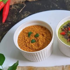 South-Indian Karuvepalai Podi | Curry-leaves Gun Powder A picture of South-Indian Karuvepalai Podi | Curry-leaves Gun Powder.