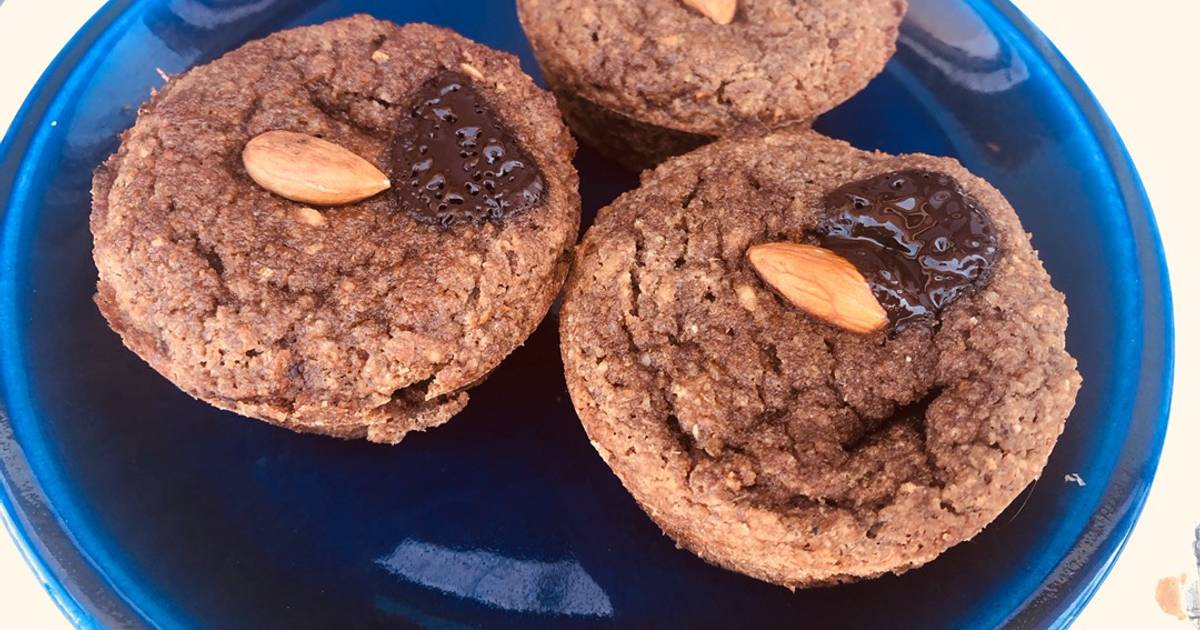 Muffins de chocolate + zucchini sin harina y sin azúcar 😜 Receta de