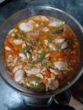 Pollo con morrón