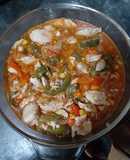 Pollo con morrón