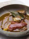 Portuguese steaks in the sauce