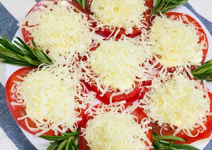 Вкусная закуска из помидор 🍅 и сыра🧀