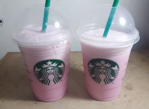 Una foto de Starbucks de fresa