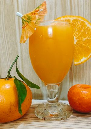 A picture of Fresh Orange Juice 🍊🍊🍊.