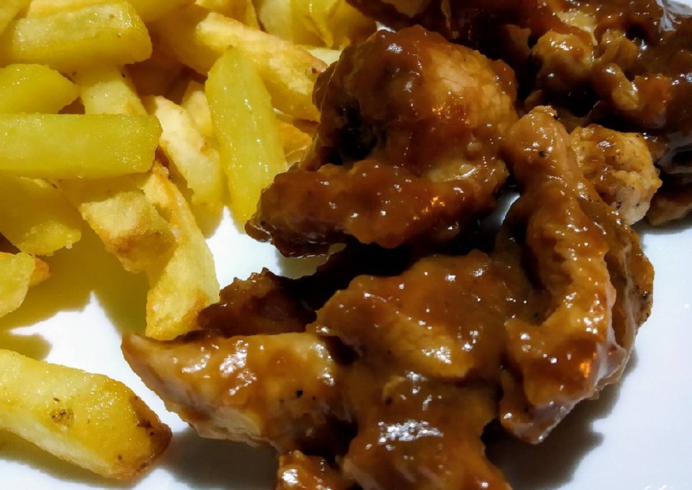 Pollo en salsa agridulce. (Thermomix)