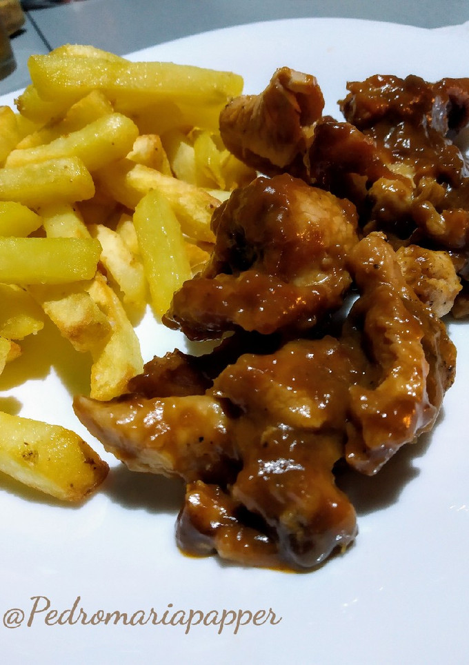 Una foto de Pollo en salsa agridulce. (Thermomix)